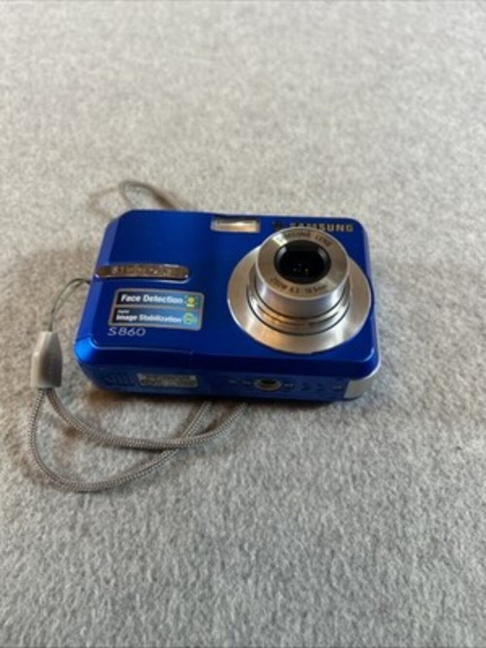 Samsung Digital Camera S860 Blue 8.1MP CLEAN WORKING - Picture 3 of 5